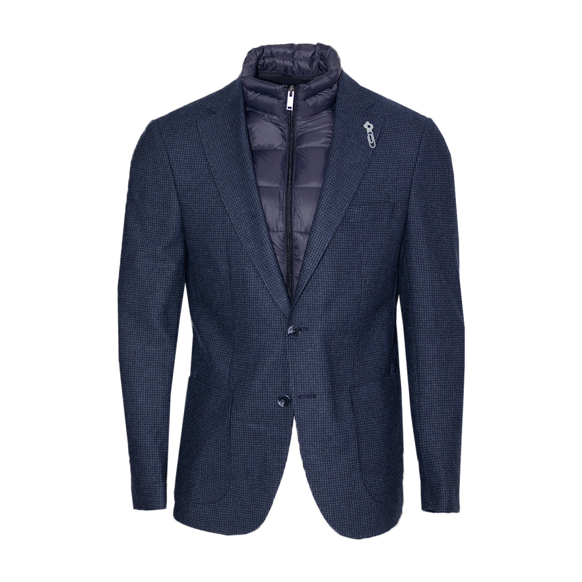 Mohher Blazer Pied De Puce Navy Blue – Image 3