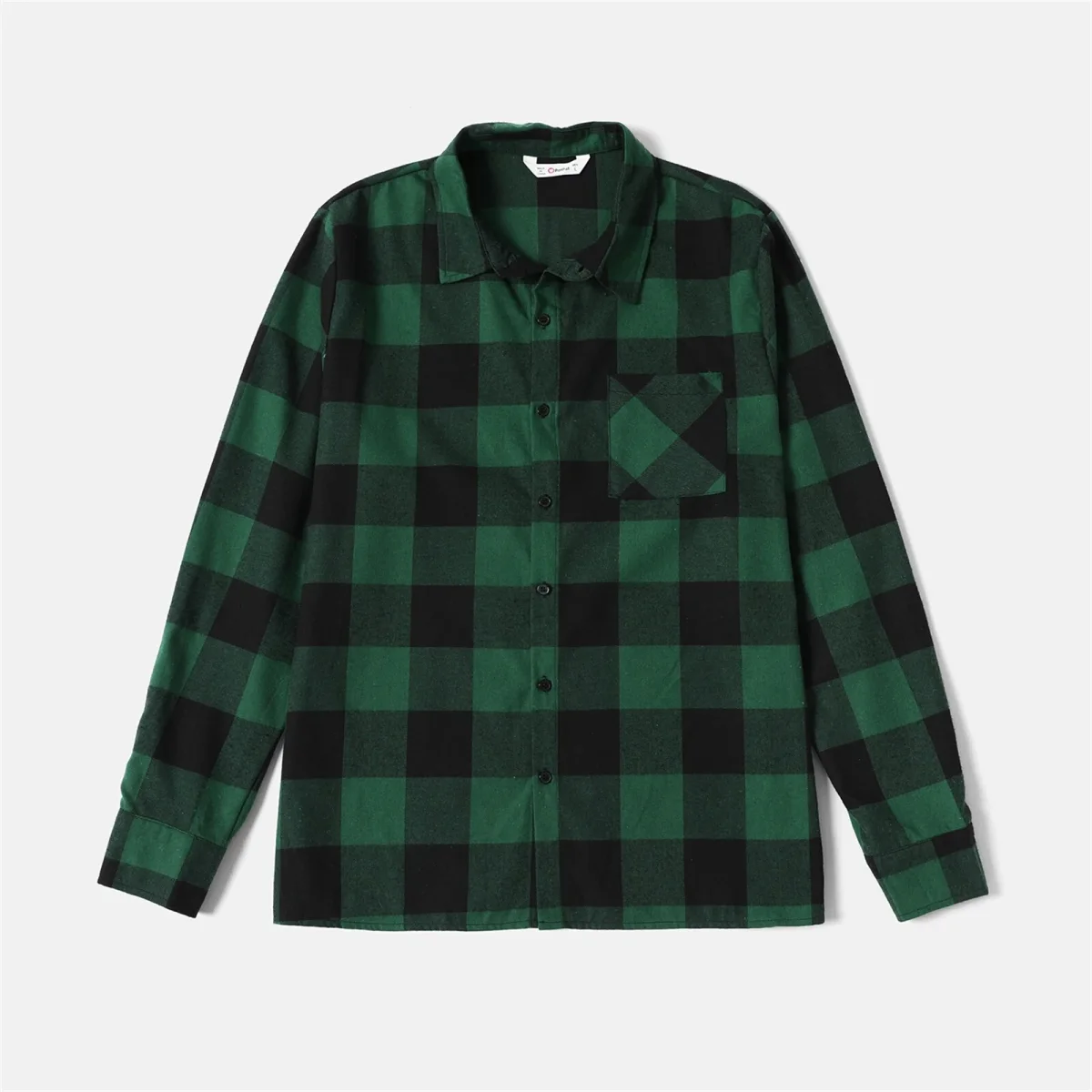 Tenue Assortis Famille à Carreaux Vert – Image 4