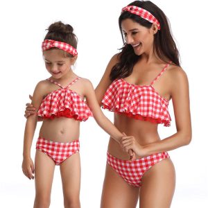 Maillot De Bain Mere Fille Vichy