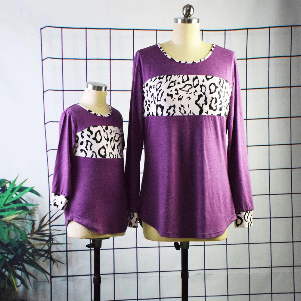 Pull Mere Fille Imprime Leopard