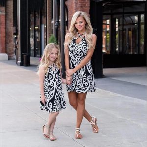 Robe Assorties Fille Mere