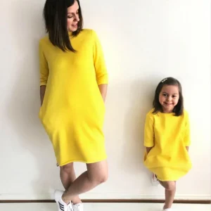 Robe Jaune Mere Fille
