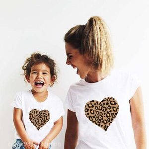 Tee Shirt Assorti Mere Fille Coeur